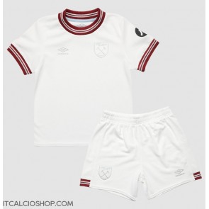 West Ham United Seconda Maglia Bambino 2023-24 Manica Corta (+ Pantaloni corti)